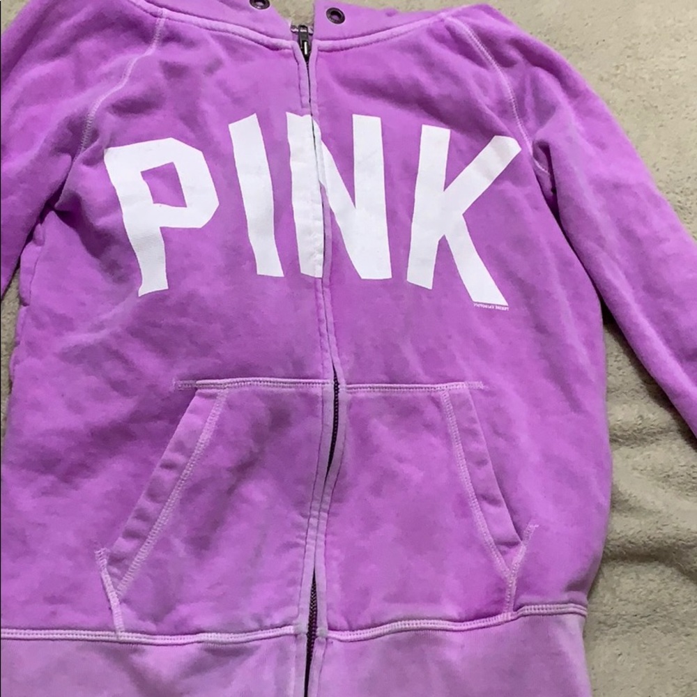 Purple zip up